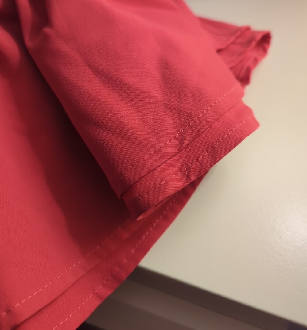 Pink Ruffle V-Neck Dress - Picture 5 of 7
